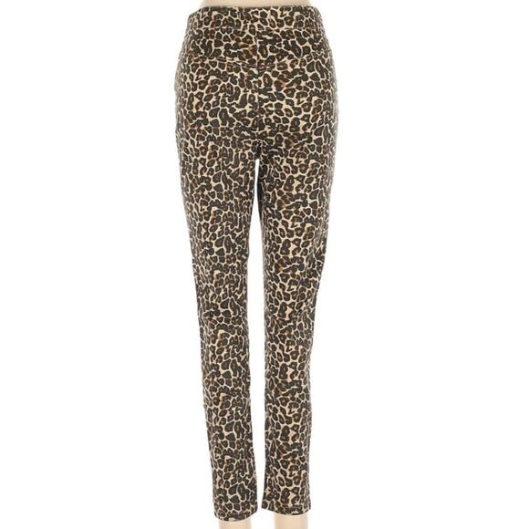Free People Leopard Cheetah Size 27 Skinny Jeans - Picture 3 of 5